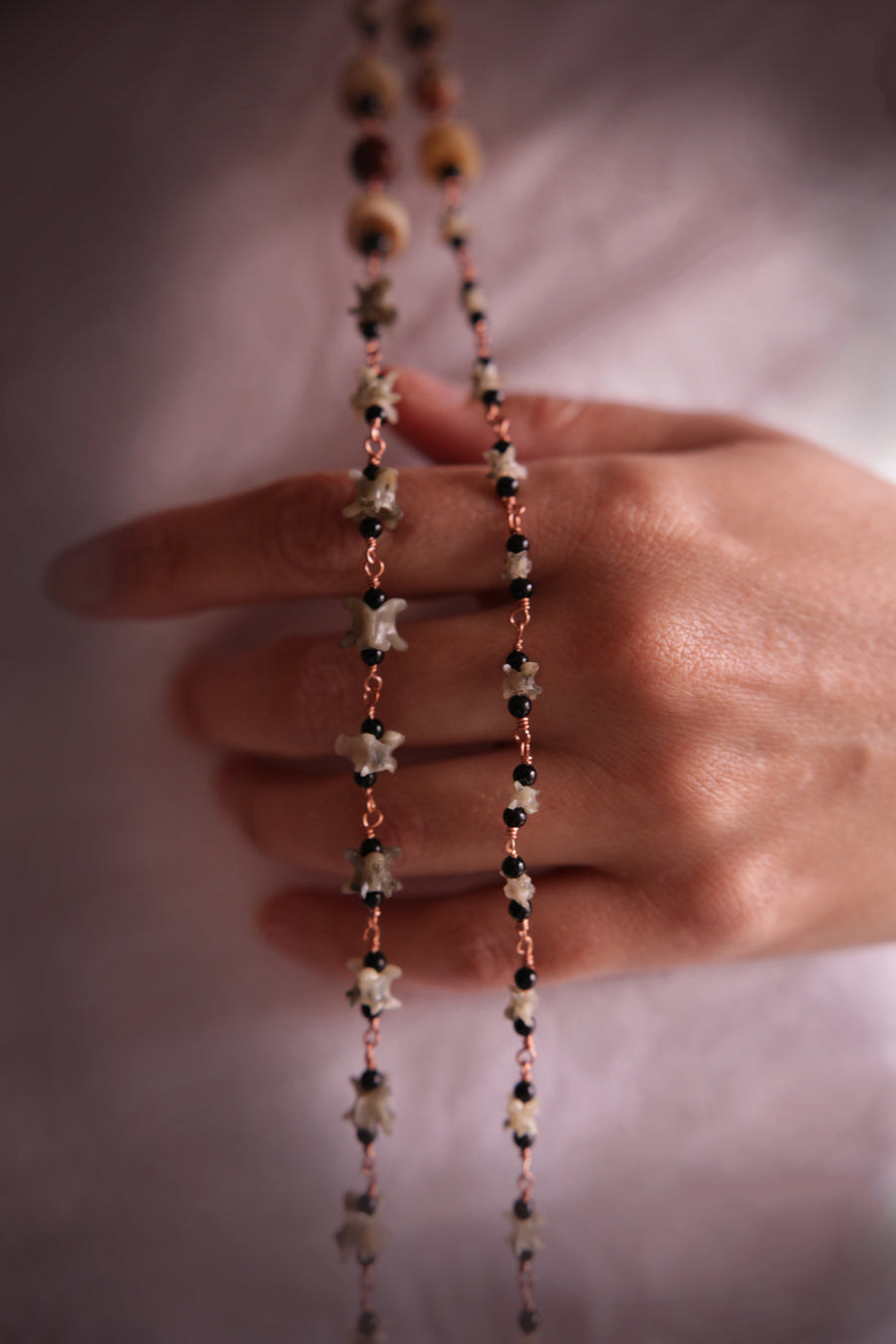 Hekate Rosary | Bone, Agate, Obsidian, & Copper