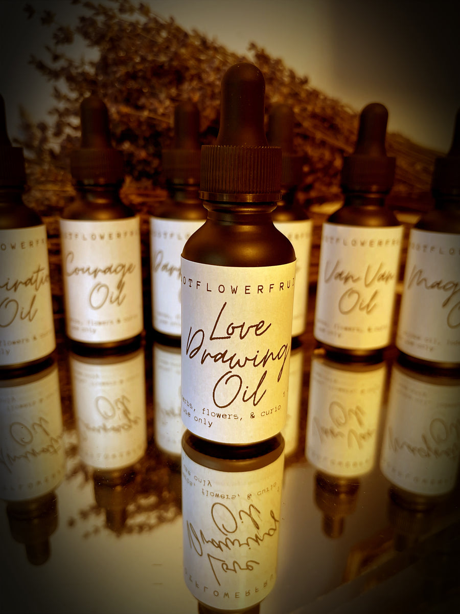 Love Drawing Oil | Herbs, Flower & Curio