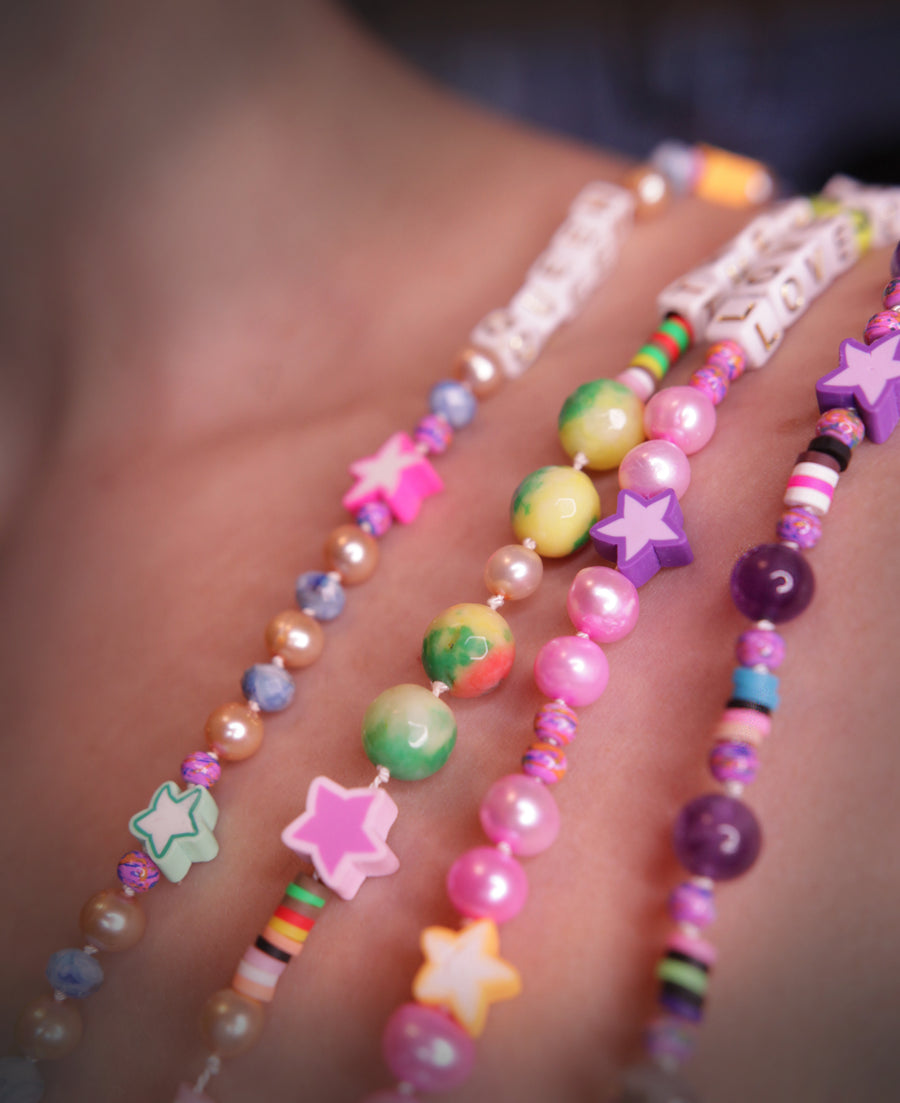 Crystal, Pearl, & Beads | Spells Necklace