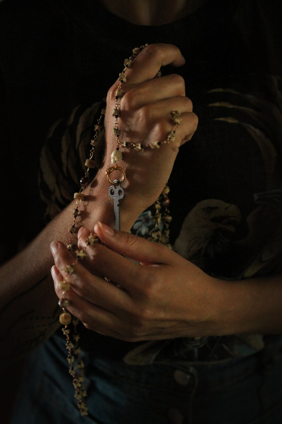 Hekate Rosary | Bone, Agate, Obsidian, & Copper